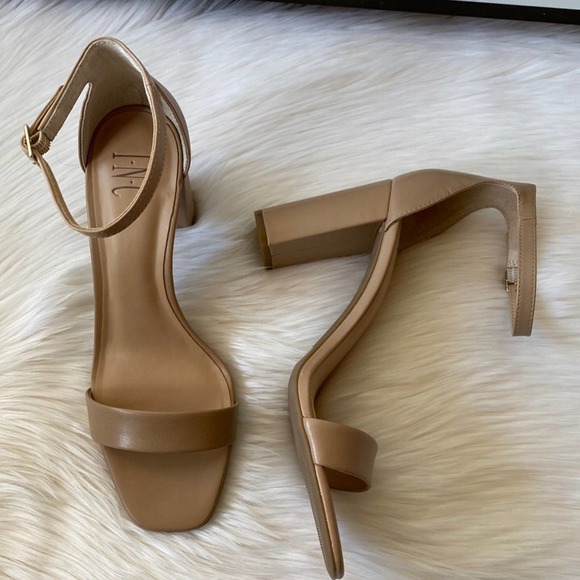 INC International Concepts Women’s Lexini Two-Piece Sandal Dark Almond 9M - Picture 3 of 15